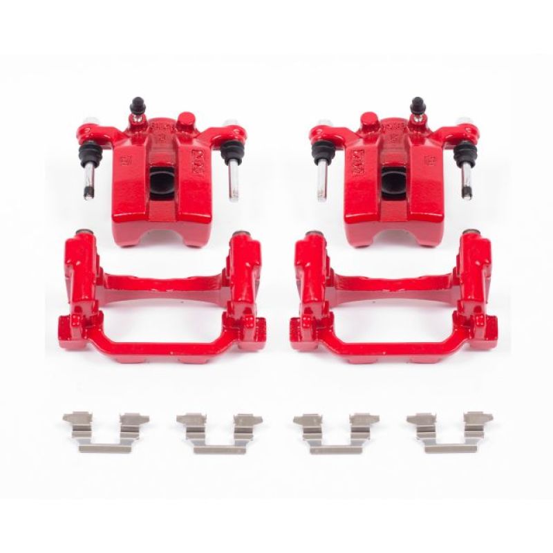 Picture of Power Stop 07-08 Infiniti G35 Rear Red Calipers w/Brackets - Pair