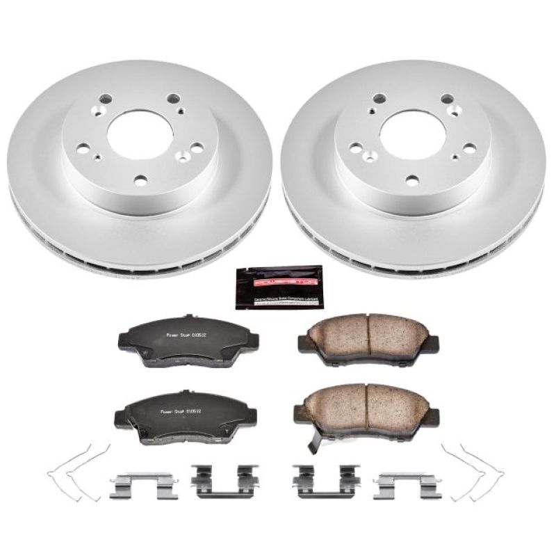 Picture of Power Stop 11-15 Honda CR-Z Front Z17 Evolution Geomet Coated Brake Kit