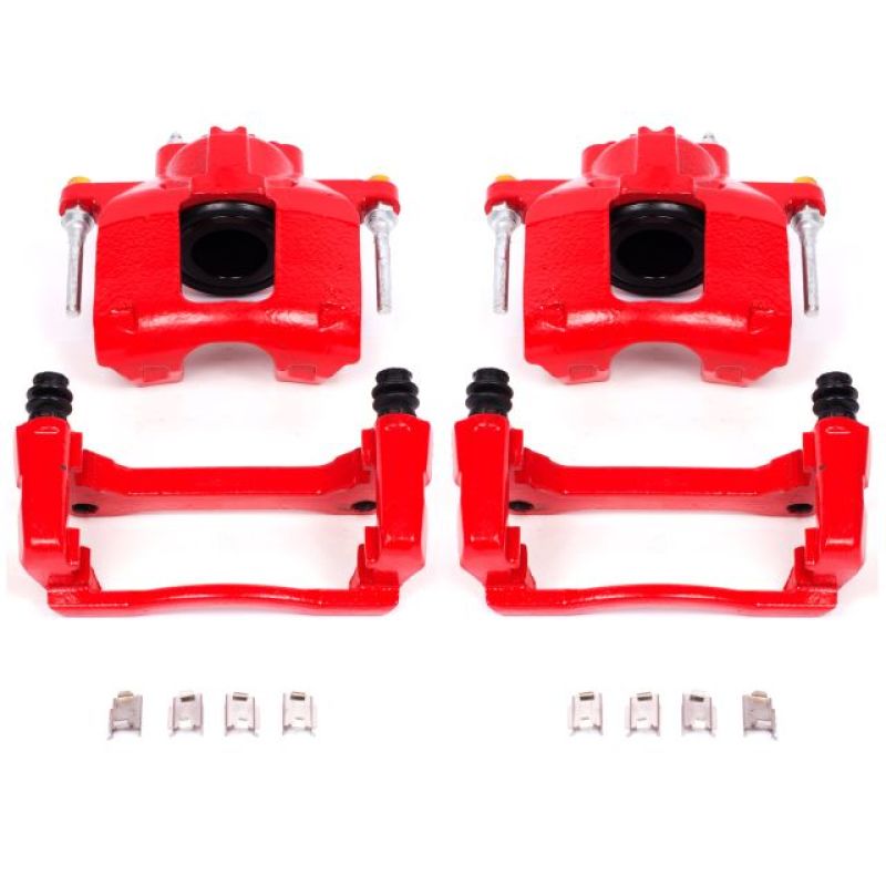 Picture of Power Stop 07-18 Jeep Wrangler JK Front Red Calipers w/Brackets - Pair