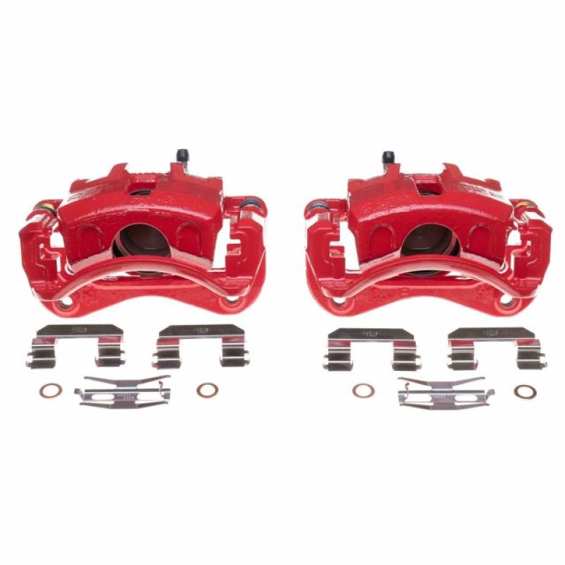 Picture of Power Stop 03-05 Hyundai Elantra Front Red Calipers - Pair