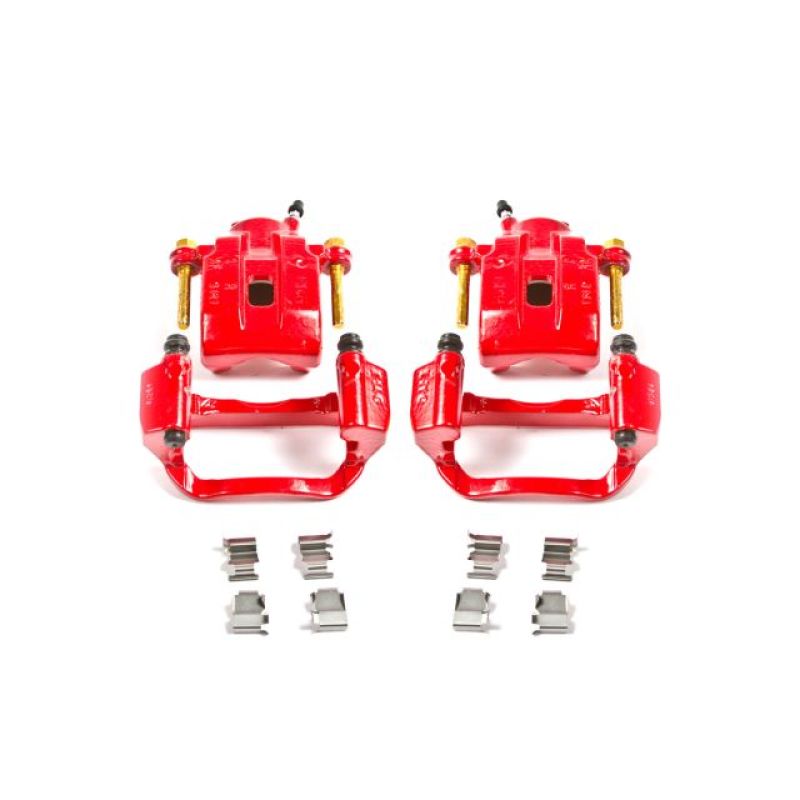 Picture of Power Stop 08-15 Toyota Sequoia Rear Red Calipers w/Brackets - Pair