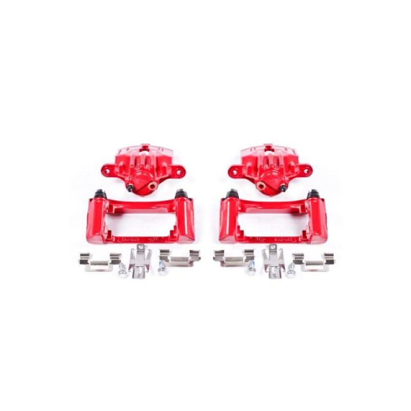 Picture of Power Stop 98-02 Chevrolet Camaro Rear Red Calipers w/Brackets - Pair