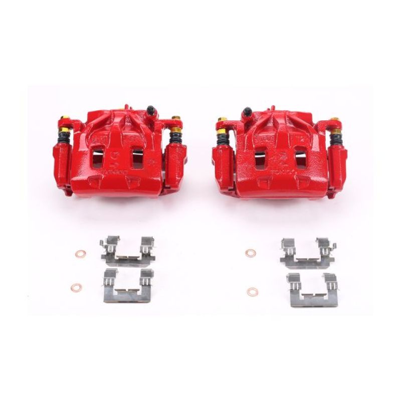 Picture of Power Stop 06-07 Subaru B9 Tribeca Front Red Calipers w/Brackets - Pair