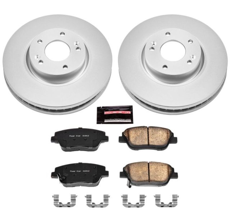 Picture of Power Stop 10-15 Hyundai Sonata Front Z17 Evolution Geomet Coated Brake Kit