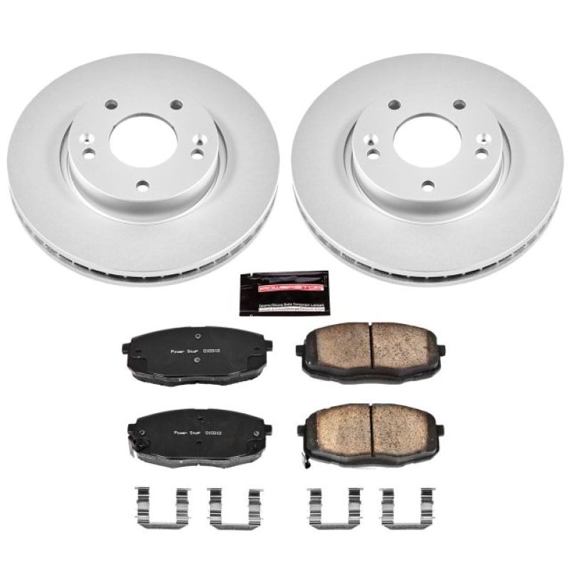 Picture of Power Stop 09-12 Hyundai Elantra Front Z17 Evolution Geomet Coated Brake Kit