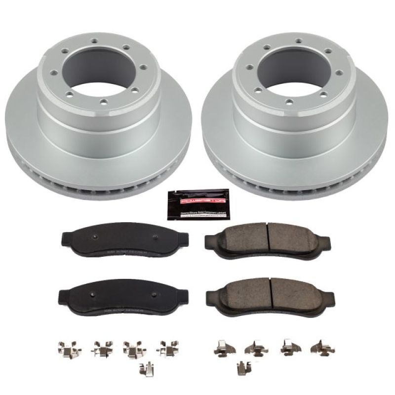 Picture of Power Stop 10-12 Ford F-350 Super Duty Rear Z17 Evolution Geomet Coated Brake Kit