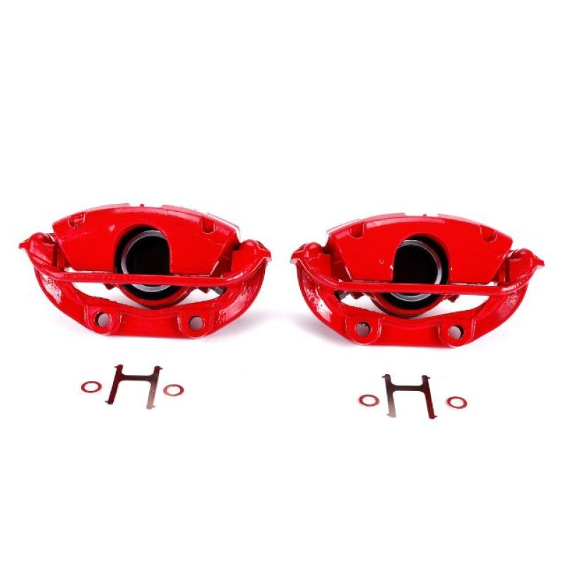 Picture of Power Stop 94-96 Chevrolet Caprice Rear Red Calipers w/Brackets - Pair