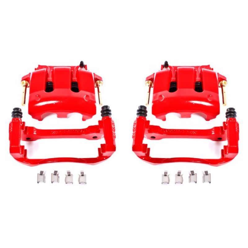 Picture of Power Stop 05-14 Ford Mustang Front Red Calipers w/Brackets - Pair