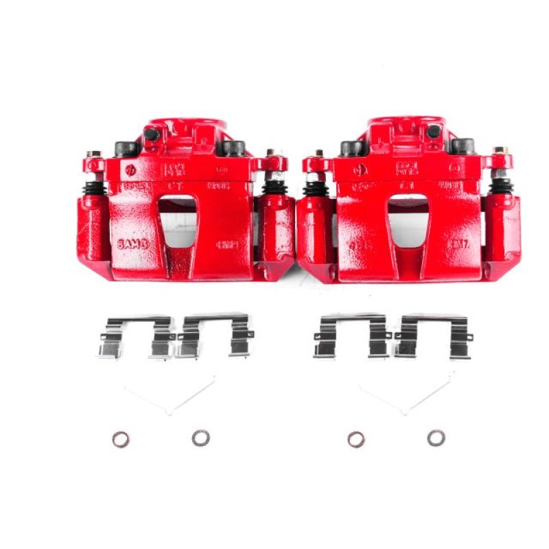Picture of Power Stop 15-18 Hyundai Sonata Front Red Calipers w/Brackets - Pair