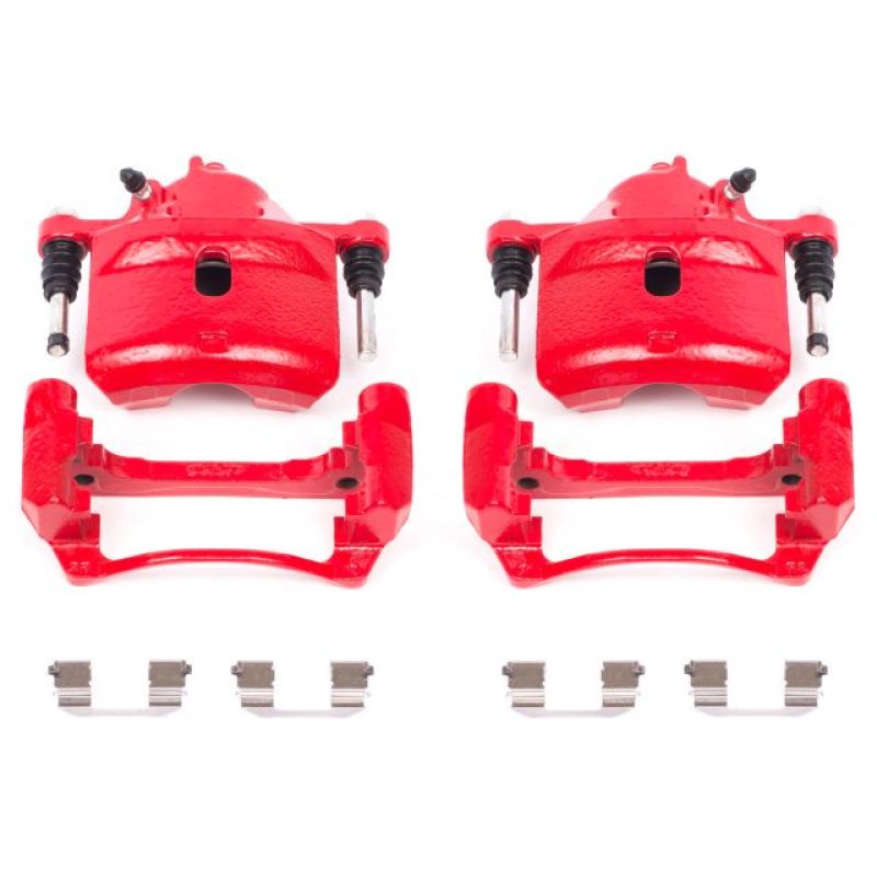 Picture of Power Stop 98-02 Honda Accord Front Red Calipers w/Brackets - Pair