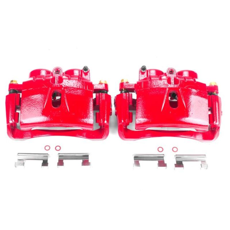 Picture of Power Stop 03-19 Chevrolet Express 3500 Front Red Calipers w/Brackets - Pair