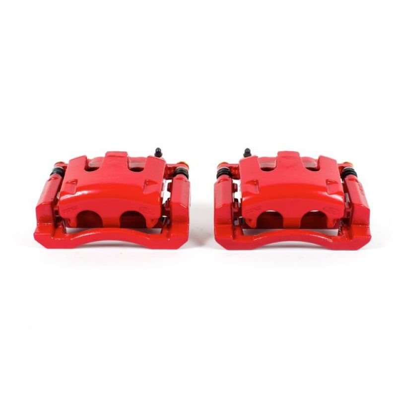 Picture of Power Stop 05-12 Ford F-350 Super Duty Rear Red Calipers w/Brackets - Pair
