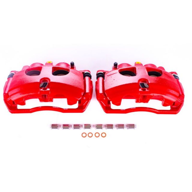 Picture of Power Stop 09-10 Dodge Ram 3500 Rear Red Calipers w/Brackets - Pair