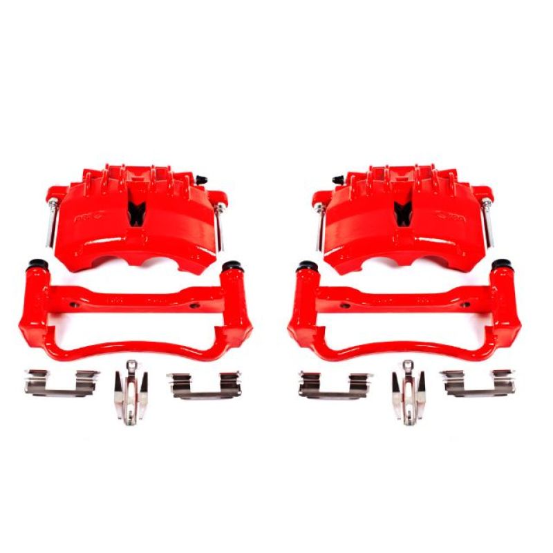 Picture of Power Stop 03-04 Ford Mustang Front Red Calipers w/Brackets - Pair