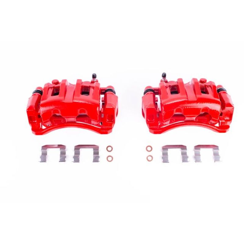 Picture of Power Stop 07-12 Hyundai Veracruz Front Red Calipers w/Brackets - Pair