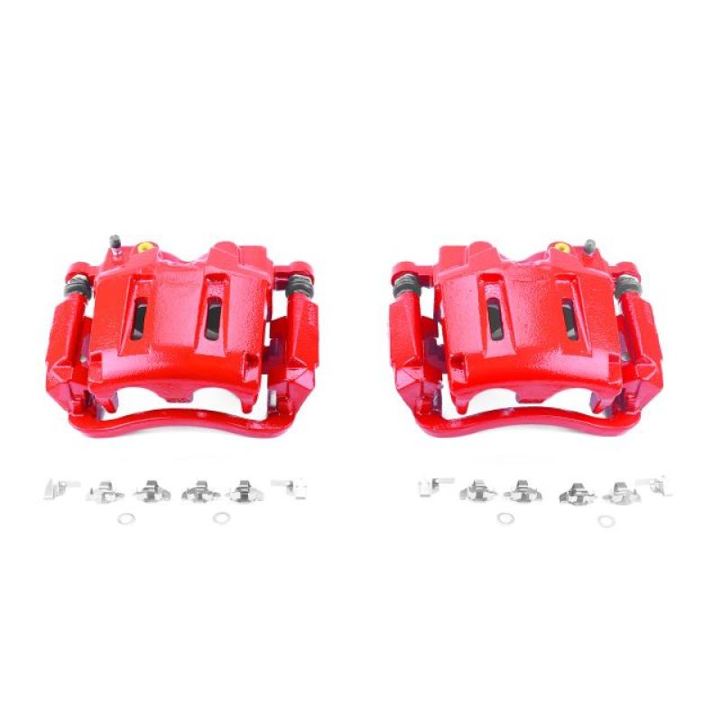 Picture of Power Stop 05-12 Ford F-250 Super Duty Front Red Calipers w/Brackets - Pair
