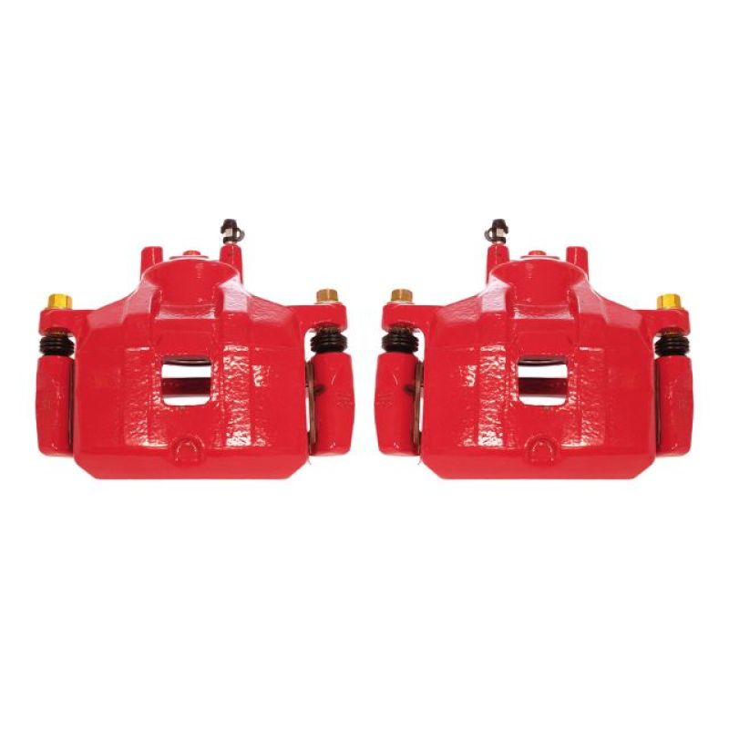Picture of Power Stop 08-17 Mitsubishi Lancer Front Red Calipers w/Brackets - Pair