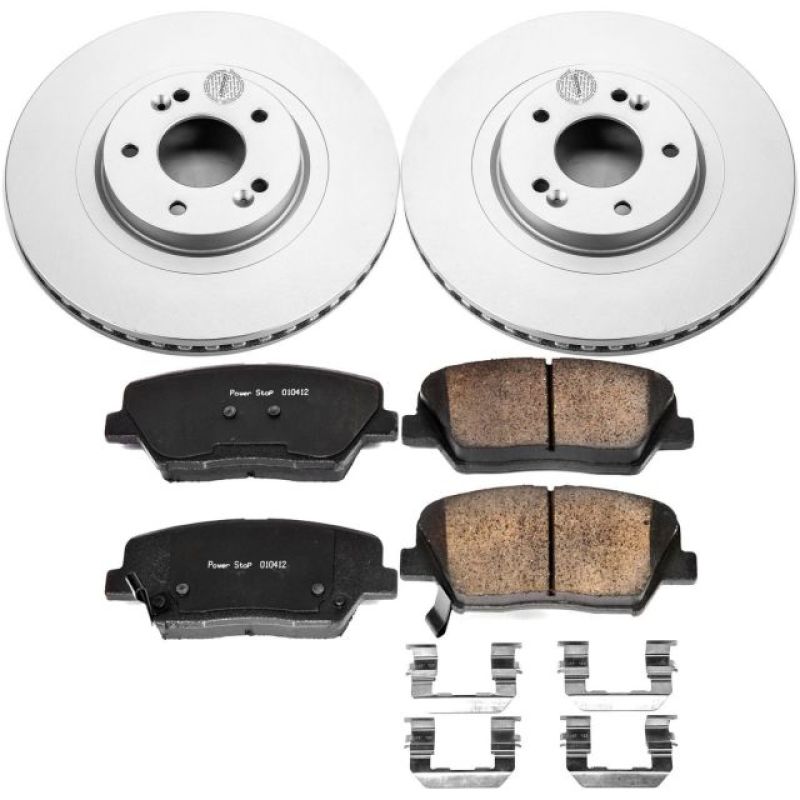 Picture of Power Stop 13-18 Hyundai Santa Fe Sport Front Z17 Evolution Geomet Coated Brake Kit
