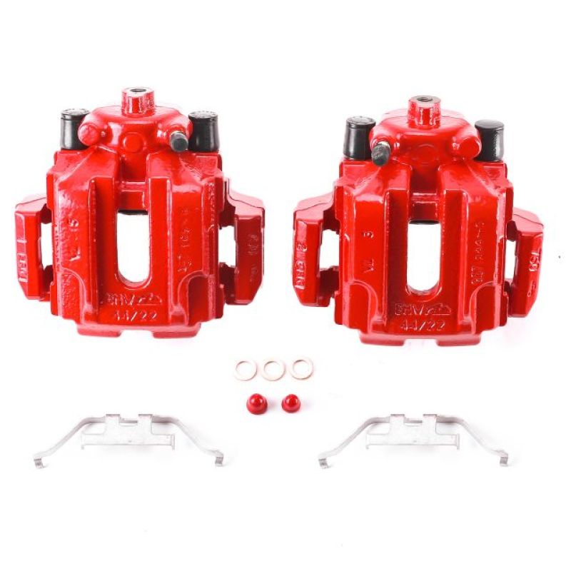 Picture of Power Stop 2006 BMW 330i Rear Red Calipers w/Brackets - Pair