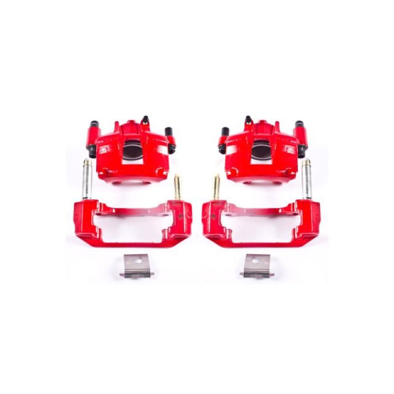 Picture of Power Stop 94-98 Ford Mustang Front Red Calipers w/Brackets - Pair