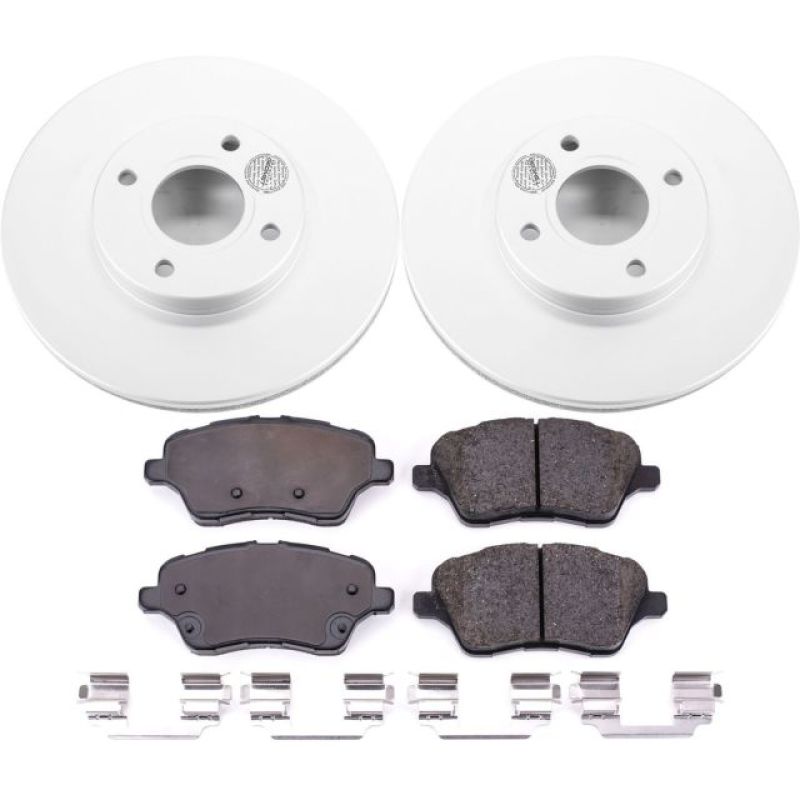 Picture of Power Stop 14-19 Ford Fiesta Front Z17 Evolution Geomet Coated Brake Kit