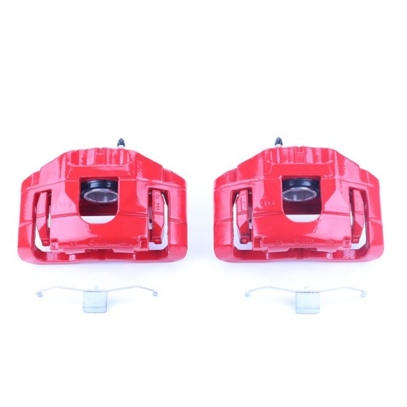 Picture of Power Stop 05-06 Audi A4 Front Red Calipers w/Brackets - Pair