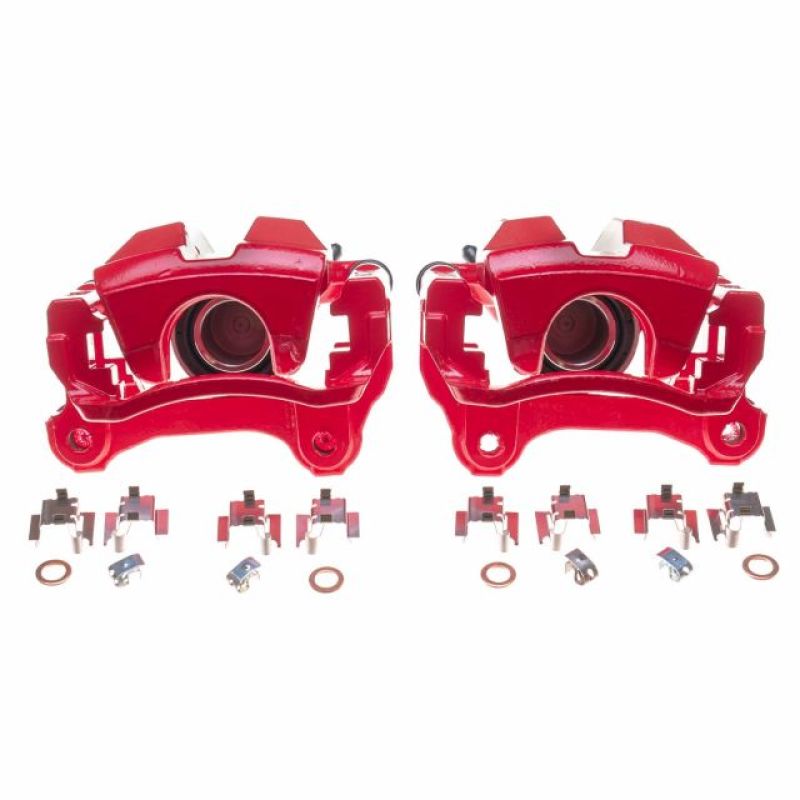 Picture of Power Stop 13-18 Lexus GS350 Rear Red Calipers w/Brackets - Pair