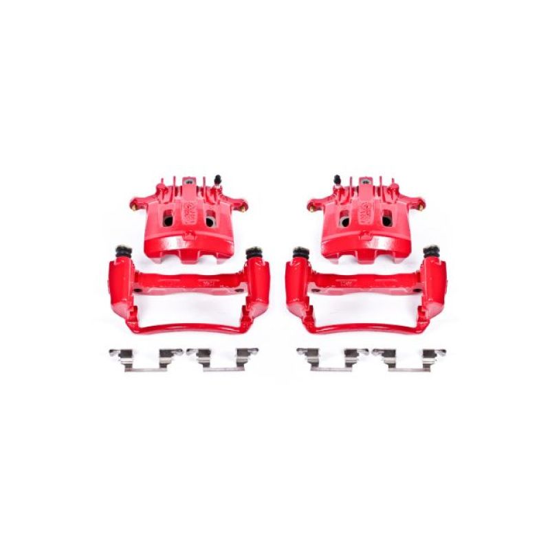 Picture of Power Stop 2000 Ford Excursion Rear Red Calipers w/Brackets - Pair