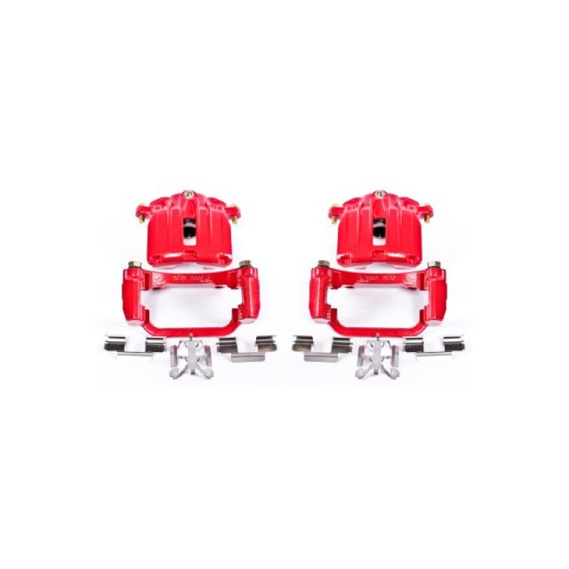 Picture of Power Stop 04-05 Cadillac DeVille Rear Red Calipers w/Brackets - Pair