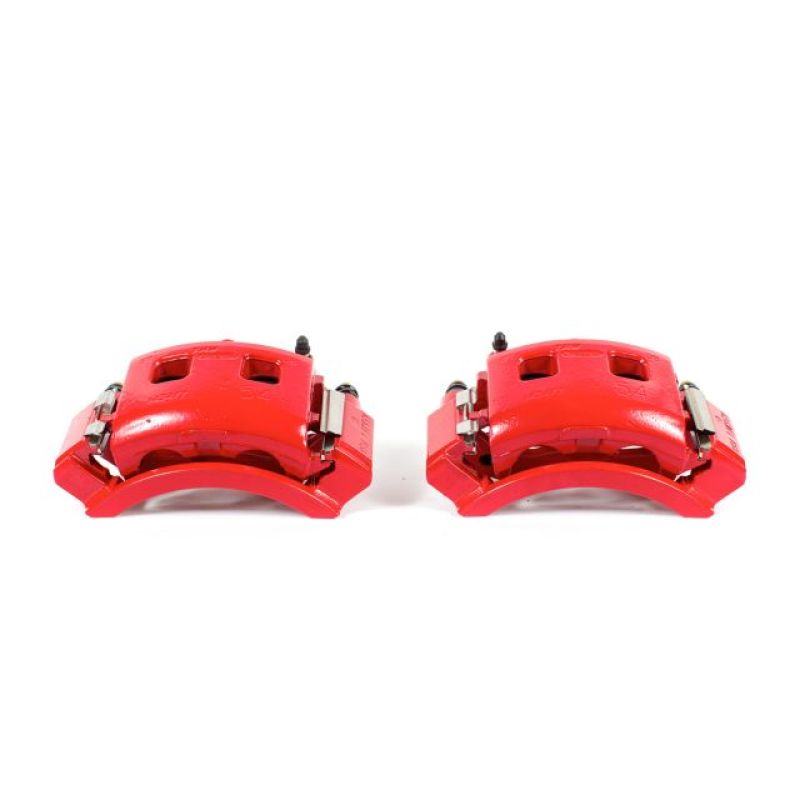 Picture of Power Stop 98-02 Dodge Ram 1500 Van Front Red Calipers w/Brackets - Pair