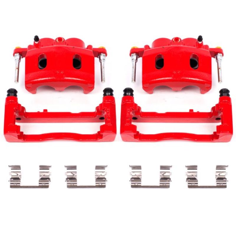 Picture of Power Stop 08-16 Cadillac Escalade Front Red Calipers w/Brackets - Pair