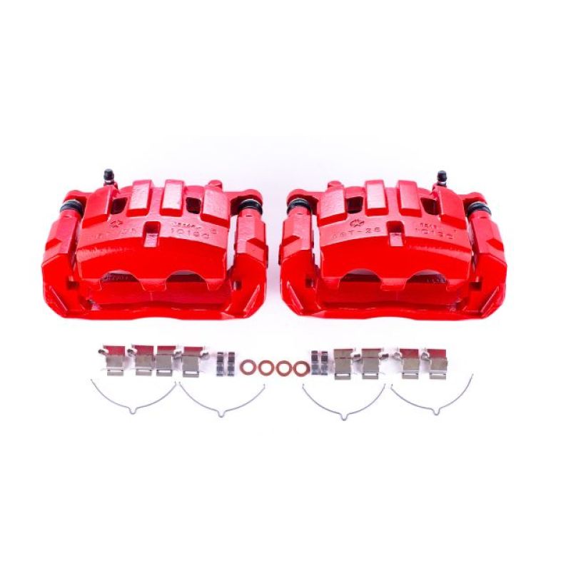 Picture of Power Stop 14-18 Jeep Cherokee Front Red Calipers w/Brackets - Pair