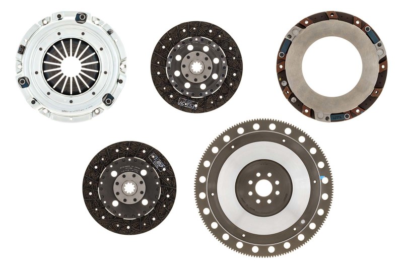 Picture of Exedy 1996-10 Mustang 4.6L Organic 10 Teeth 8 Bolt Twin Disc Clutch