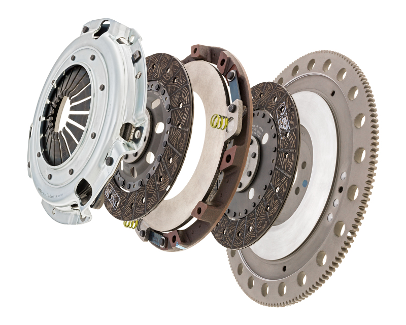 Picture of Exedy 1996-10 Mustang 4.6L Organic 10 Teeth 6 Bolt Twin Disc Clutch