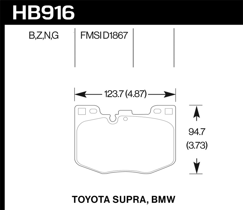 Picture of Hawk Performance HAWK DTC-60 Brake Pad Sets - HB916G.740