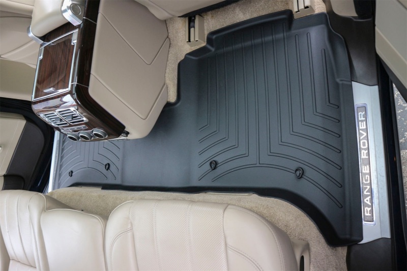 Picture of WeatherTech WT FloorLiner-Rear-Blk Floor Mats - 444808