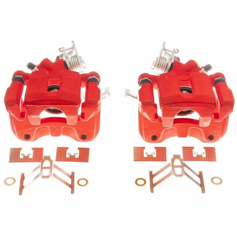 Picture of Power Stop 05-07 Honda Accord Rear Red Calipers - Pair
