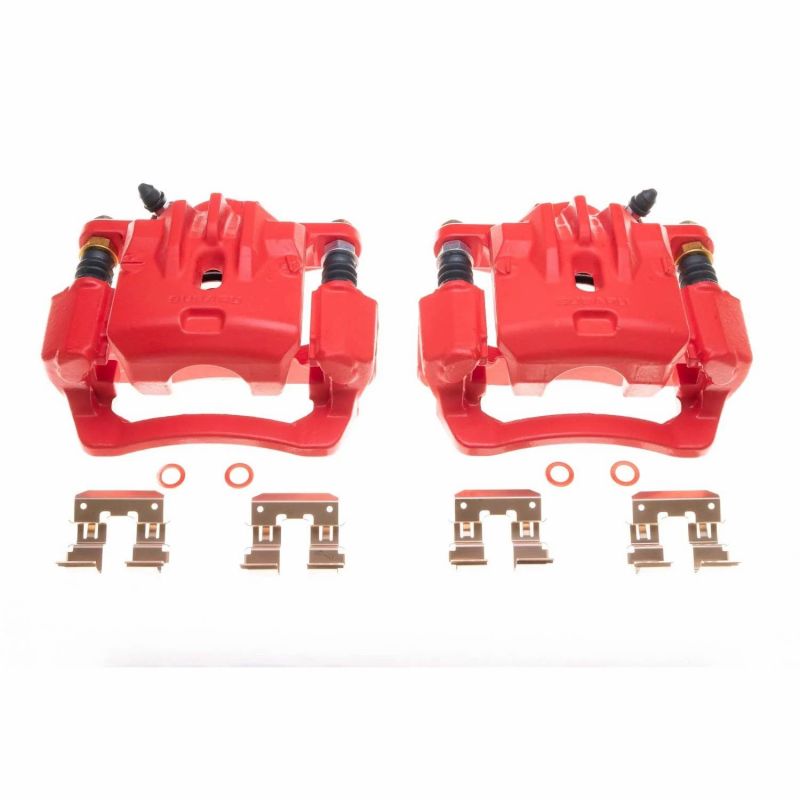 Picture of Power Stop 16-18 Subaru Crosstrek Rear Red Calipers - Pair