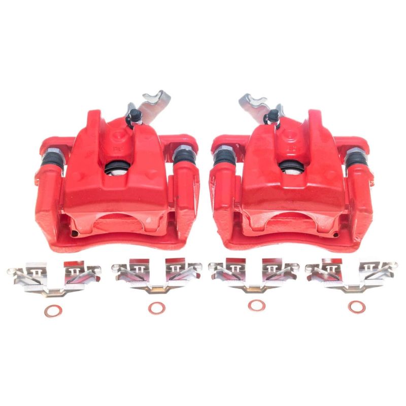 Picture of Power Stop 09-10 Pontiac Vibe Rear Red Calipers - Pair