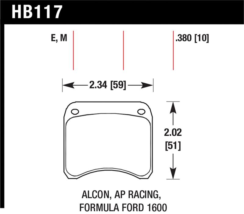 Picture of Hawk Performance HAWK Blue 9012 Brake Pad Sets - HB117E.380