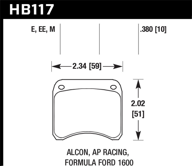 Picture of Hawk Performance HAWK Blue 9012 Brake Pad Sets - HB117E.380