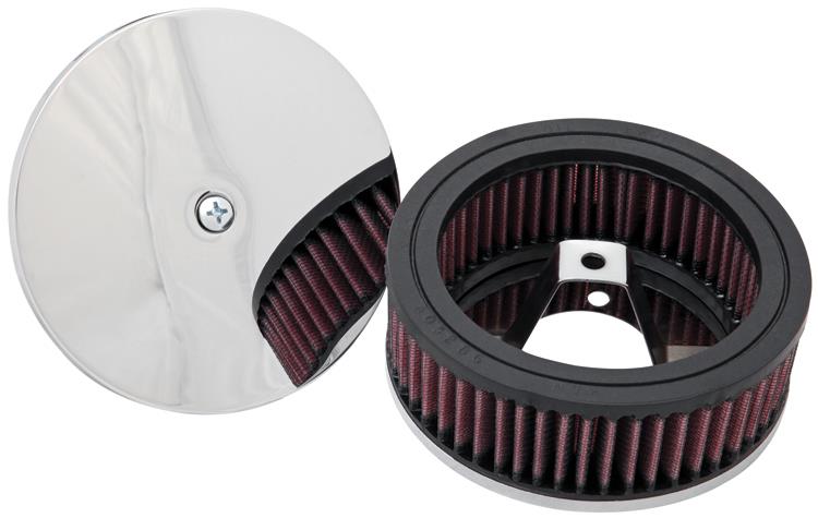 Picture of K&N 4in ID / 5.5in OD / 2in H Custom Assembly Filter designed to fit Harley-Davidson Motorcycle