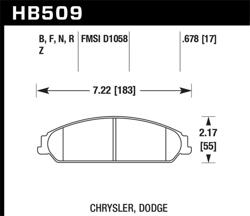 Picture of Hawk Performance HAWK HPS 5.0 Brake Pad Sets - HB509B.678