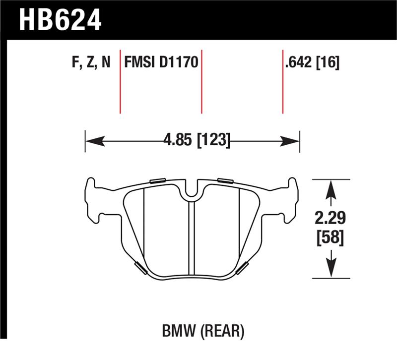 Picture of Hawk Performance HAWK HPS 5.0 Brake Pad Sets - HB624B.642