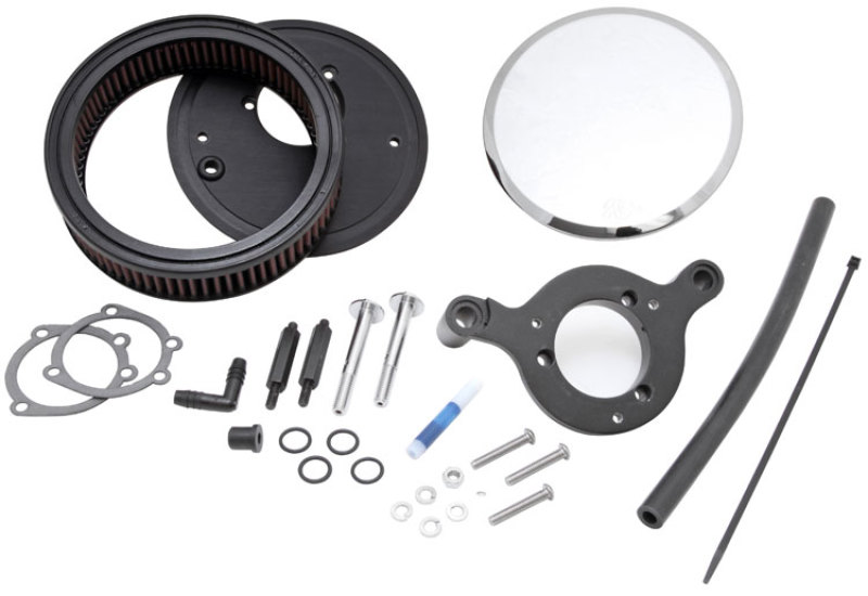 Picture of K&N Street Round Metal Intake System - Harley-Davidson - Red Filter 6-8 Size 2.4in In Dia 2.5in H