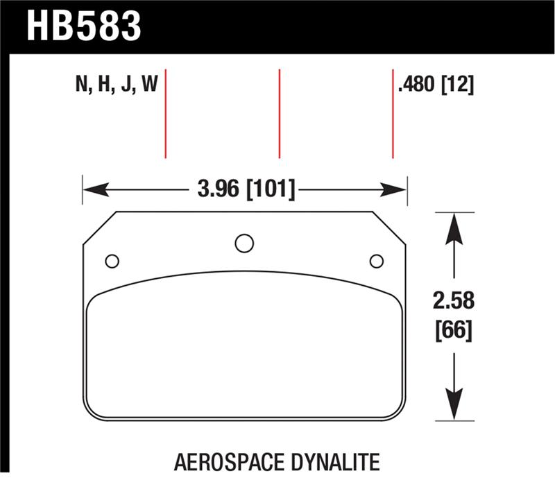 Picture of Hawk Performance HAWK DR-97 Brake Pad Sets - HB583J.480