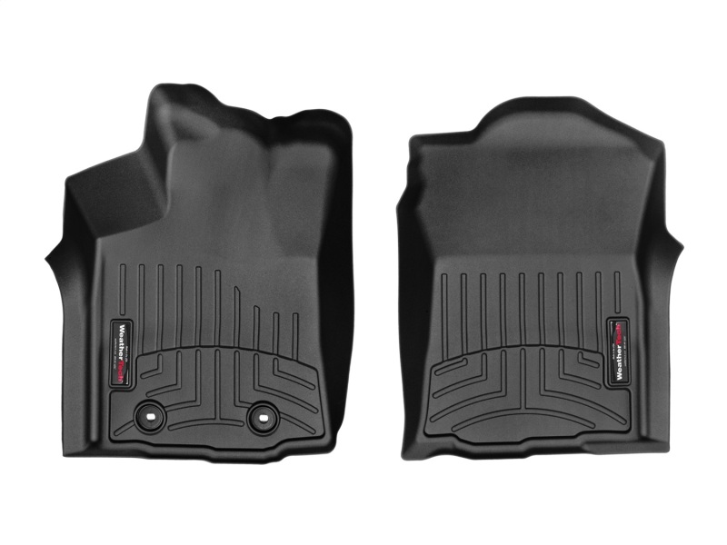Picture of WeatherTech 16+ Toyota Tacoma Double Cab (Auto Trans Only) Front Floorliner - Black