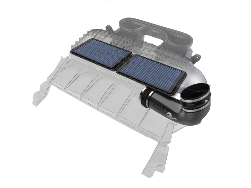Picture of aFe Super Stock Carbon Fiber Pro 5R Induction System 2021 RAM 1500 TRX V8-6.2L SC