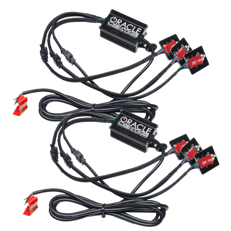 Picture of Oracle 20-21 Chevy Silverado HD 2500RGB Headlight Demon Eye Kit - w/o Controller