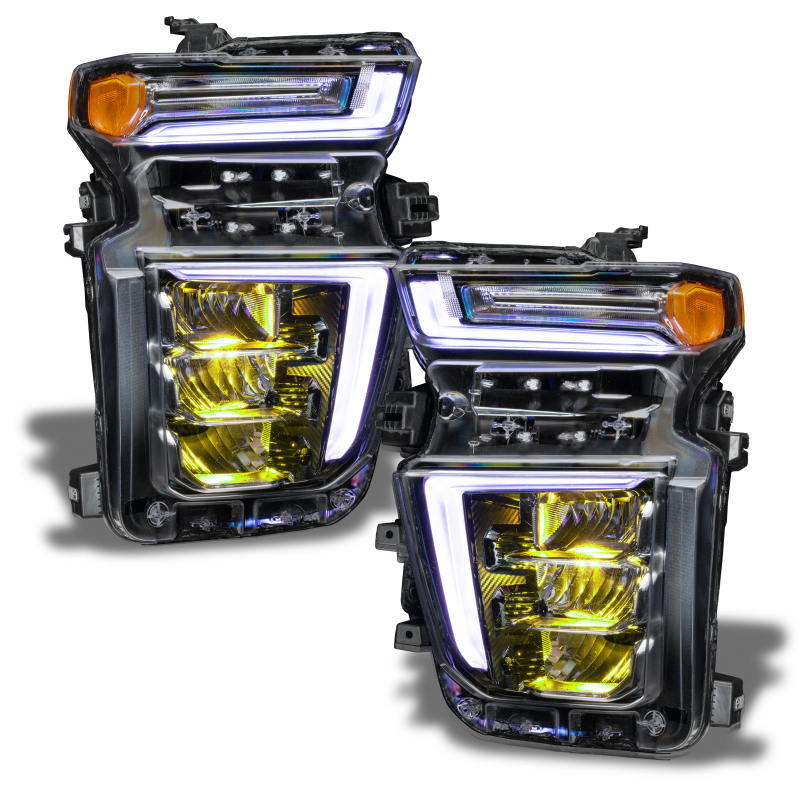 Picture of Oracle 20-21 Chevy Silverado HD 2500RGB Headlight Demon Eye Kit - w/o Controller